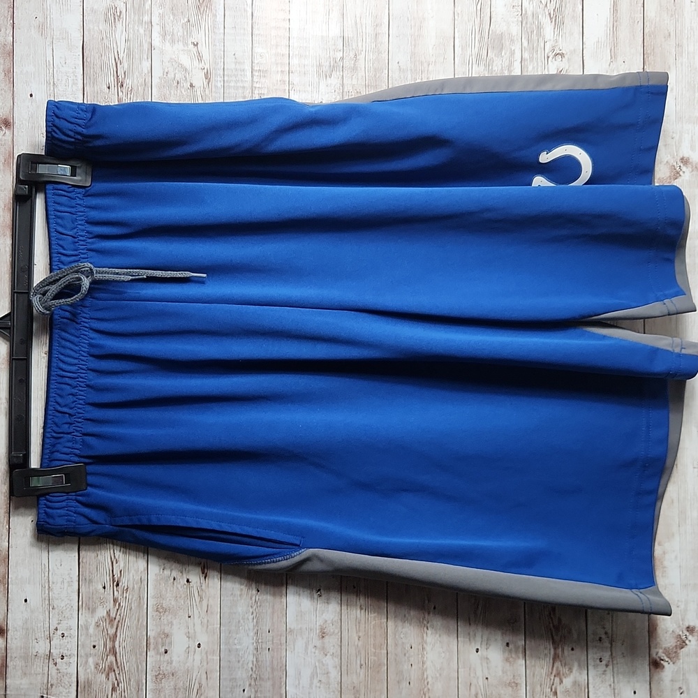 Majestic, Men's blue, Indianapolis Colts jersey shorts with symbol. Sz L/G/G - Picture 4 of 5